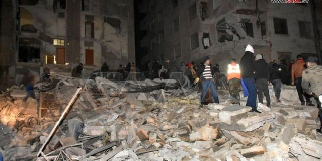 Suriye'de de etkili olan depremde çok sayıda can kaybı yaşandı